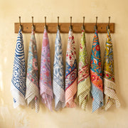 Printed Cotton Bandana – Trendy Head Scarf for Women, Men & Teens for Daily Wear - 8pcs